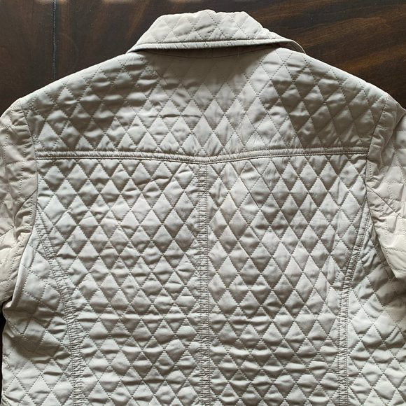 Talbots Khaki Quilted Jacket Size 6P - Picture 8 of 8